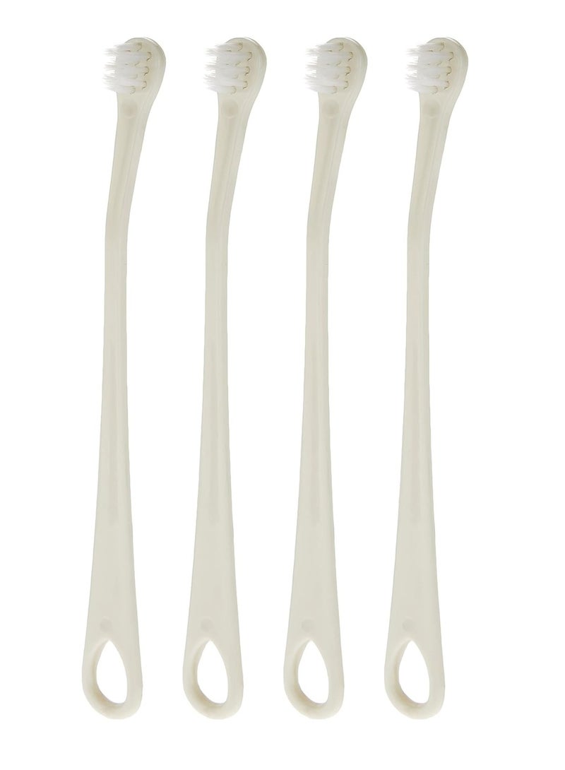 Bioline Tooth Brush for Cats and Puppies Set 4 Pieces White - Image 2