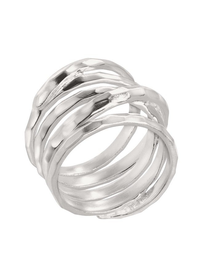 Silpada 'Wrapped Up' Overlapping Textured Band Ring In Sterling Silver, Size 7, Size 7 - Image 3