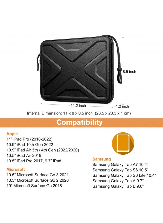 SITHON Hard Shell Tablet Sleeve Case for 11-inch iPad Pro M4 & iPad Air M2 2024, 11-inch iPad Pro M2, 10.9"/10.2" iPad 10/9th Gen, 10.9" iPad Air 5/4th, Tablet Carrying Sleeve - Image 1