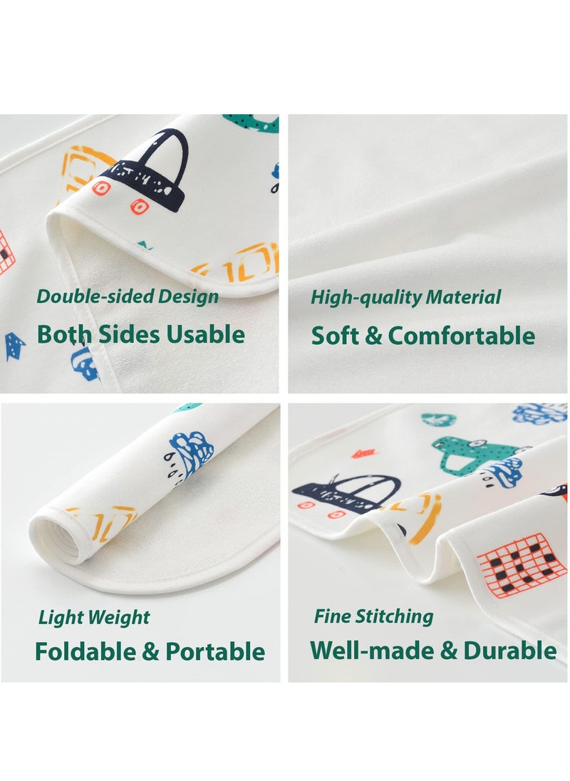 Bebiland 80x100cm Baby Waterproof Bed Pad with 100% Cotton Surface, Reusable and Washable Incontinence Underpads Mat for Kids, Toddlers, Adults (Car)  - Image 5