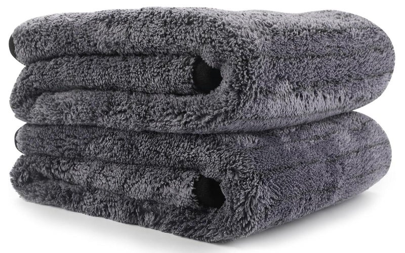 2-Pack Large Car Drying Towel, Ultra Absorbent Microfiber Cleaning Cloth with Edge, Scratch-Free, 900GSM, Plush, 16" x 24",Without Streaks and Water Spots,for Car and Home Detailing - Image 1
