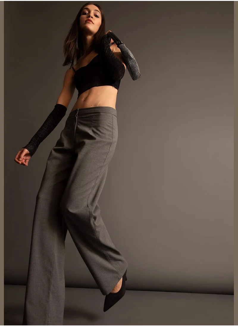 DeFacto Woman Wide Leg Woven Trousers