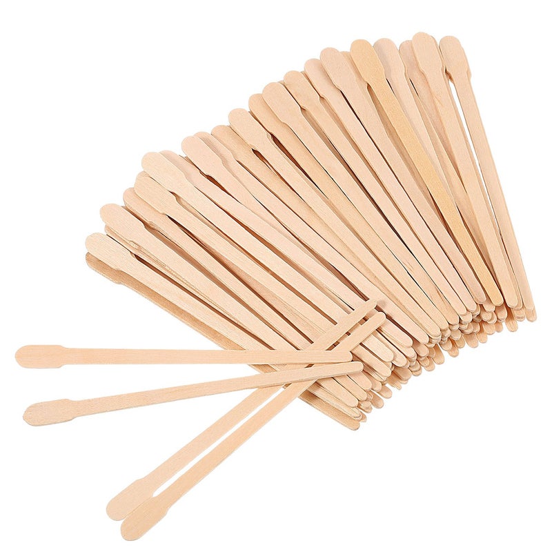 Bememo 500 Pcs Wax Sticks Eyebrow Brow Lip Nose Small Wooden Waxing Applicator Spatula Craft Sticks for Hair Face Legs Removal Spa - Image 3