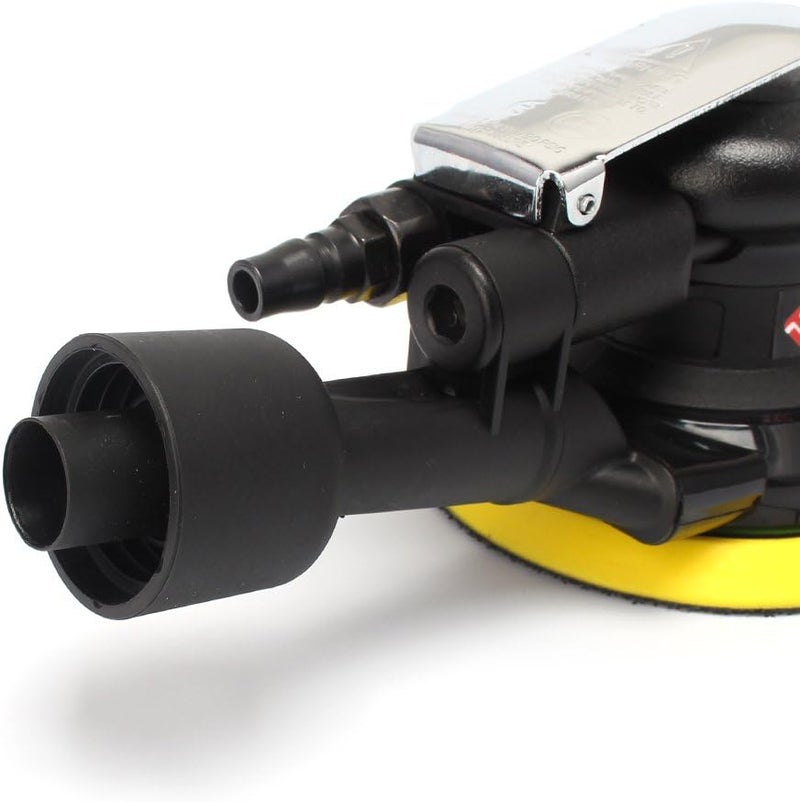 SI FANG 5'' Air Random Orbital Sander，Self-Generated Vacuum ，Dual Action Pneumatic Tool - Image 5