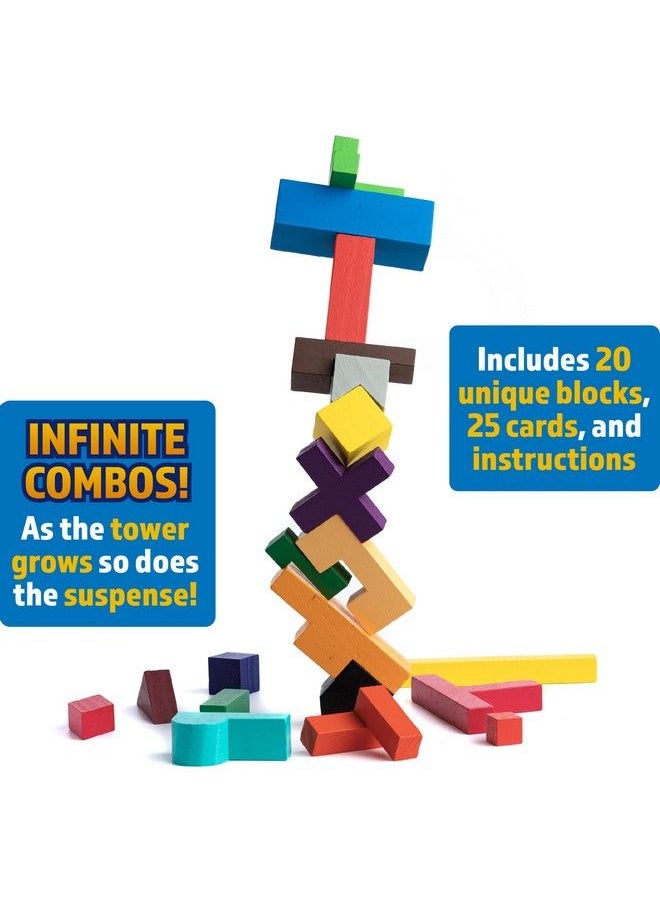 Continuum Games - Build Up: The Classic Block Stacking Game Of Fun And Challenge Test Your Dexterity And Strategy Skills With Unique Stacking Blocks Family And Friends Game Night - Image 1