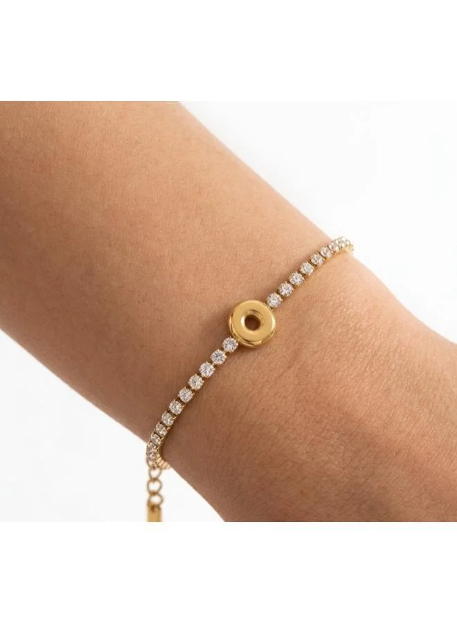 روفو Letter O Initial Tennis Bracelet