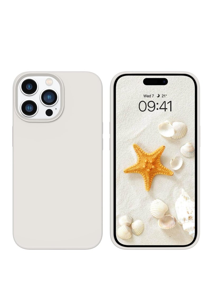 ELTRAZONE غطاء خلفي صلب من السيليكون الناعم مع بطانة ميكروفايبر لجهاز آيفون 14 برو ماكس، غطاء واقي مضاد للصدمات، مضاد للخدوش، مقاوم للغبار، جودة ممتازة، تصميم نحيف - Image 1