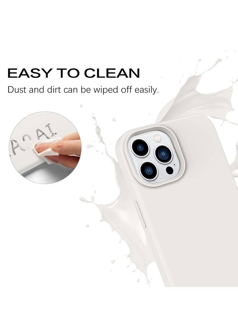 ELTRAZONE غطاء خلفي صلب من السيليكون الناعم مع بطانة ميكروفايبر لجهاز آيفون 14 برو ماكس، غطاء واقي مضاد للصدمات، مضاد للخدوش، مقاوم للغبار، جودة ممتازة، تصميم نحيف - Image 3