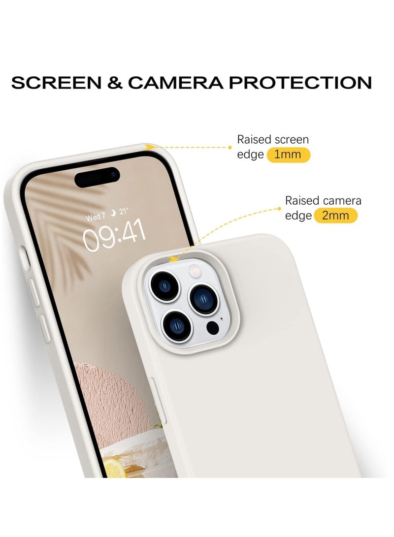 ELTRAZONE غطاء خلفي صلب من السيليكون الناعم مع بطانة ميكروفايبر لجهاز آيفون 14 برو ماكس، غطاء واقي مضاد للصدمات، مضاد للخدوش، مقاوم للغبار، جودة ممتازة، تصميم نحيف - Image 2
