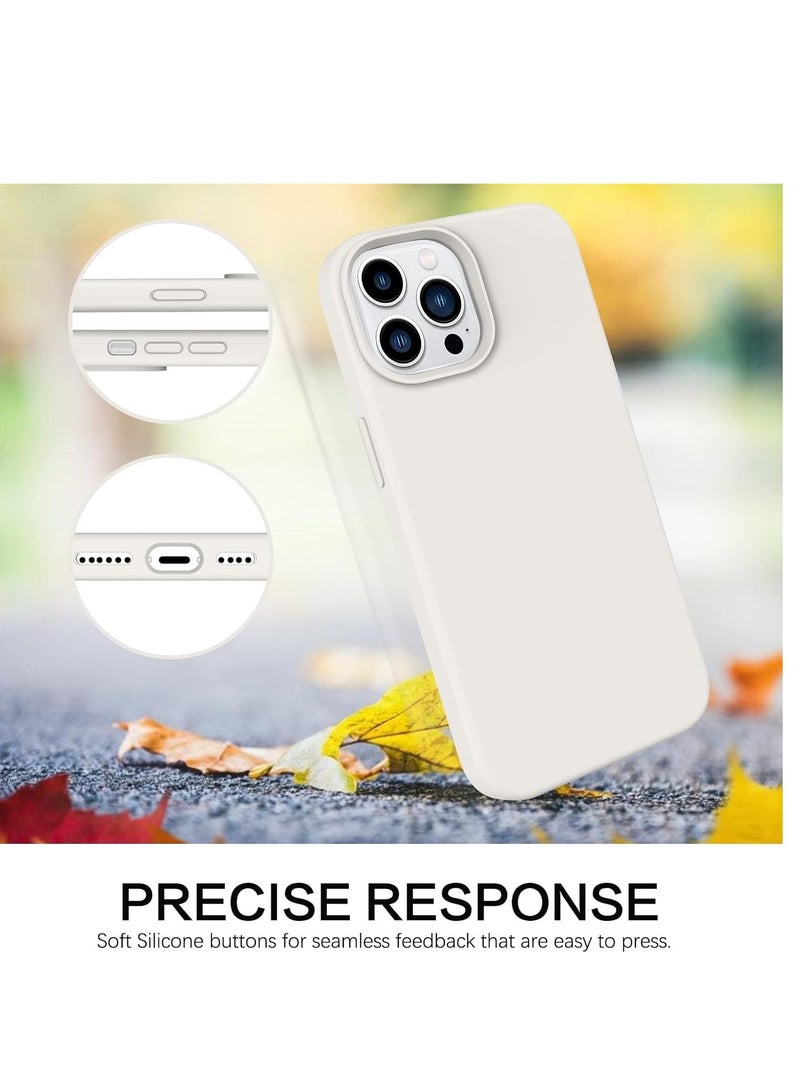 ELTRAZONE غطاء خلفي صلب من السيليكون الناعم مع بطانة ميكروفايبر لجهاز آيفون 14 برو ماكس، غطاء واقي مضاد للصدمات، مضاد للخدوش، مقاوم للغبار، جودة ممتازة، تصميم نحيف - Image 5