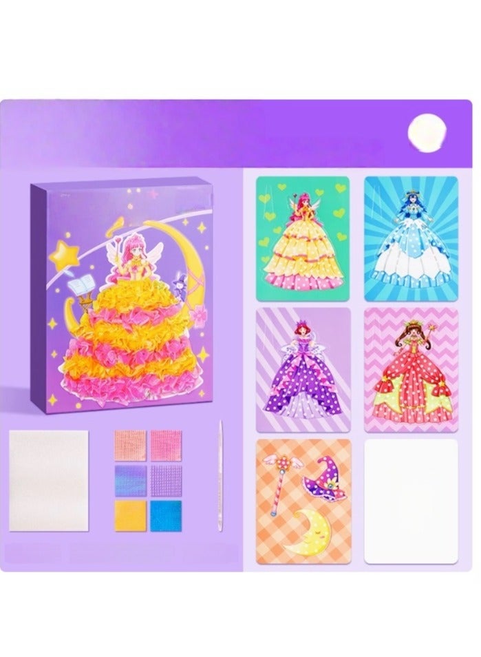 Children's Handmade Poking And Drawing, Handmade Material Bags, Girls' Gifts - Image 1