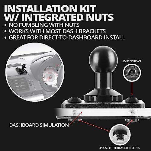 Tackform Industrial Metal Drill Base Tablet Mount [Enduro Series] - iPad Holder for Wall or Truck. ELD Mount | Compatible with iPad Mini, IPad Pro 12.9, Galaxy S, Surface Pro & Switch - Image 5