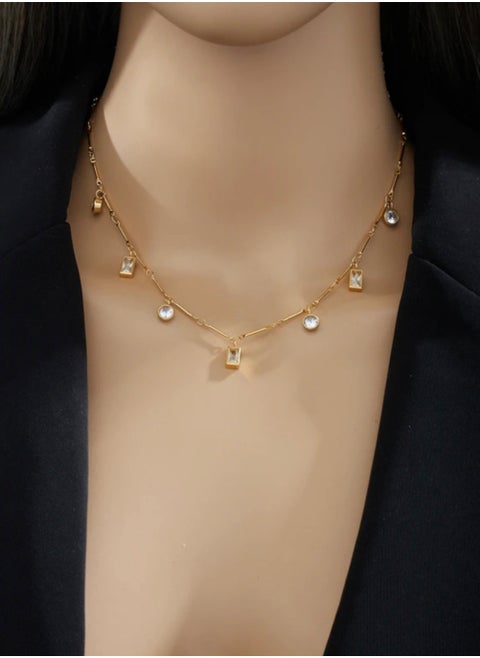 Trendy Stainless Steel Gold Plated Necklace For Women