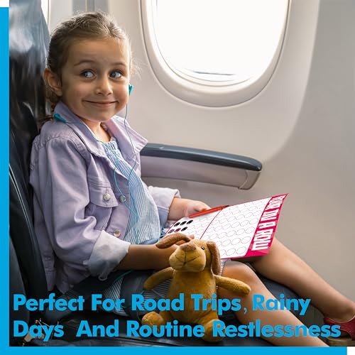 Gethelud Road Trip Game Pad, 80 Perforated Sheets Travel Activity Pad, 5 Games in 1 Pad, Plane, Car Trip Activity, Pen Pencil & Paper Game for Kids, Adults (6” x 9”) - Image 4