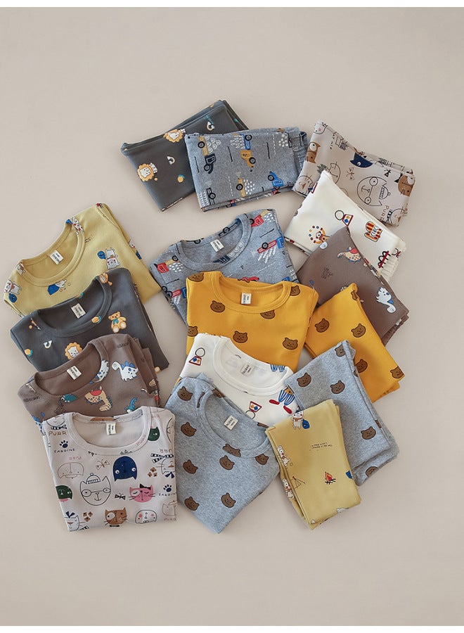 Changguo Clothing Boys' Underwear Set Children's Autumn And Winter Thickened Fleece Thermal Underwear Dropshipping - Image 2