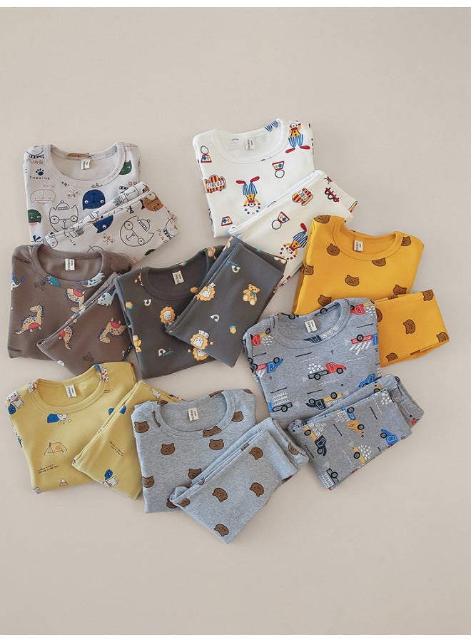 Changguo Clothing Boys' Underwear Set Children's Autumn And Winter Thickened Fleece Thermal Underwear Dropshipping - Image 4