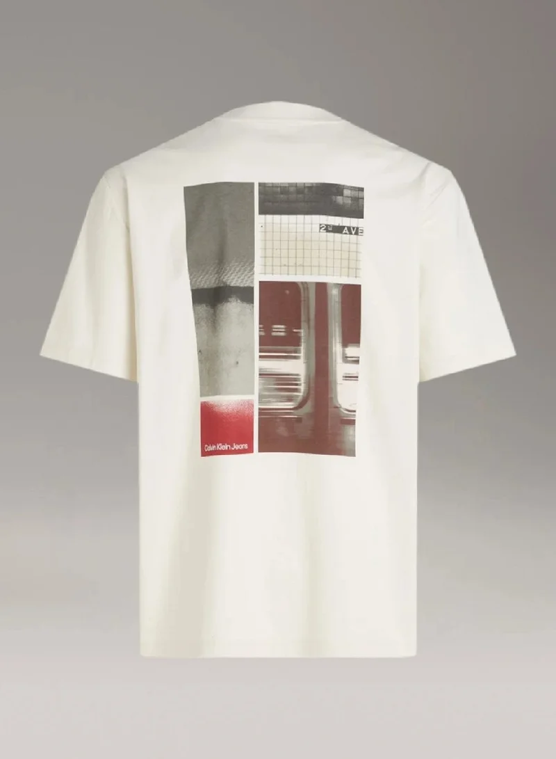 Calvin Klein Jeans  City Poster Avenue T-Shirt for Men | Best Price UAE