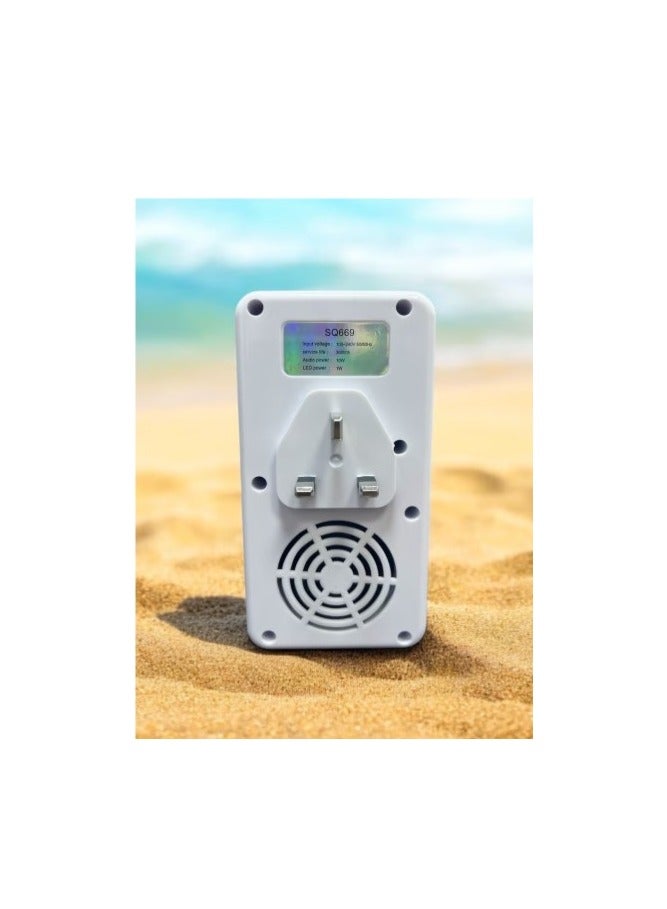 REBENUO Bluetooth Quran Speaker White With 8 GB Card & App Control - Image 3