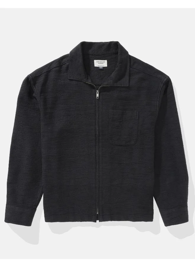 American Eagle Textured Overshirt