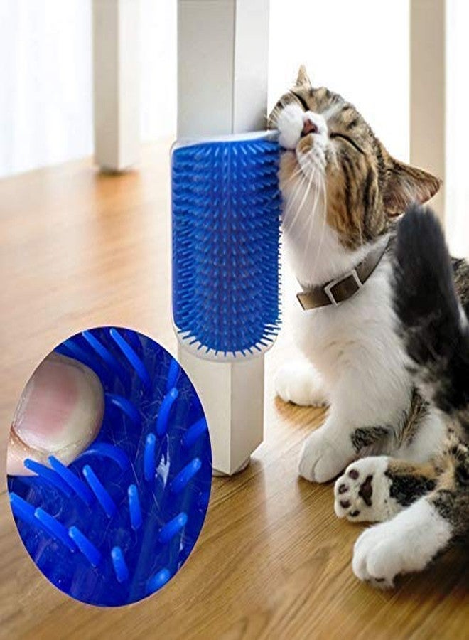 POODLES Pet Cat Self Groomer Brush Wall Corner Grooming Hair Fur Comb Massage Tool Basic Comb for Cat - Image 4