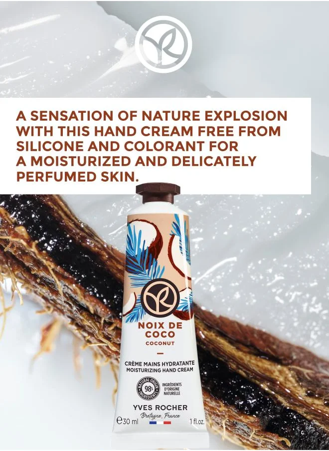 Yves Rocher HAND CREAM COCONUT 30ML TUBE