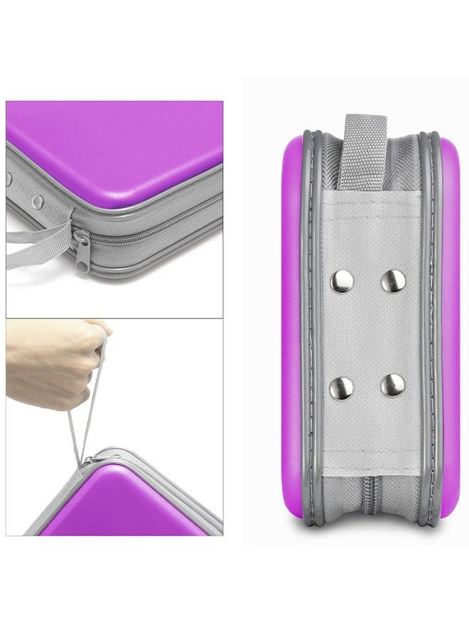 FLABOX 40 CD/DVD Sleeves Portable  Storage Organizer Scratch-Resistant Protective Cases (Purple)  - Image 3