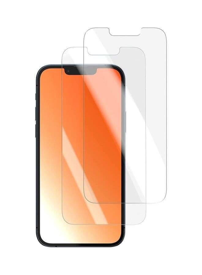 BORTONY 2 Pack Tempered Glass Screen Protector For iPhone 13 and iPhone 13 Pro 6.1 Inch Clear - Image 1