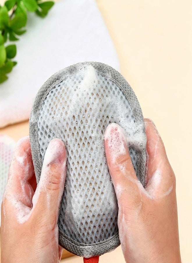 KuuGuu 6 Pack Mesh Soap Bags Exfoliating Foaming Soap Pouch Double Layer Loofah Scrubber Hangable Bar Soap Pouch for Body Facial Shower Cleaning Tool Women and Men Bathing (10.62 * 3.93 in - Image 4