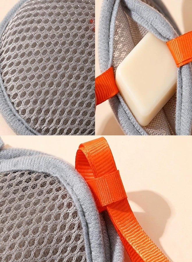KuuGuu 6 Pack Mesh Soap Bags Exfoliating Foaming Soap Pouch Double Layer Loofah Scrubber Hangable Bar Soap Pouch for Body Facial Shower Cleaning Tool Women and Men Bathing (10.62 * 3.93 in - Image 3
