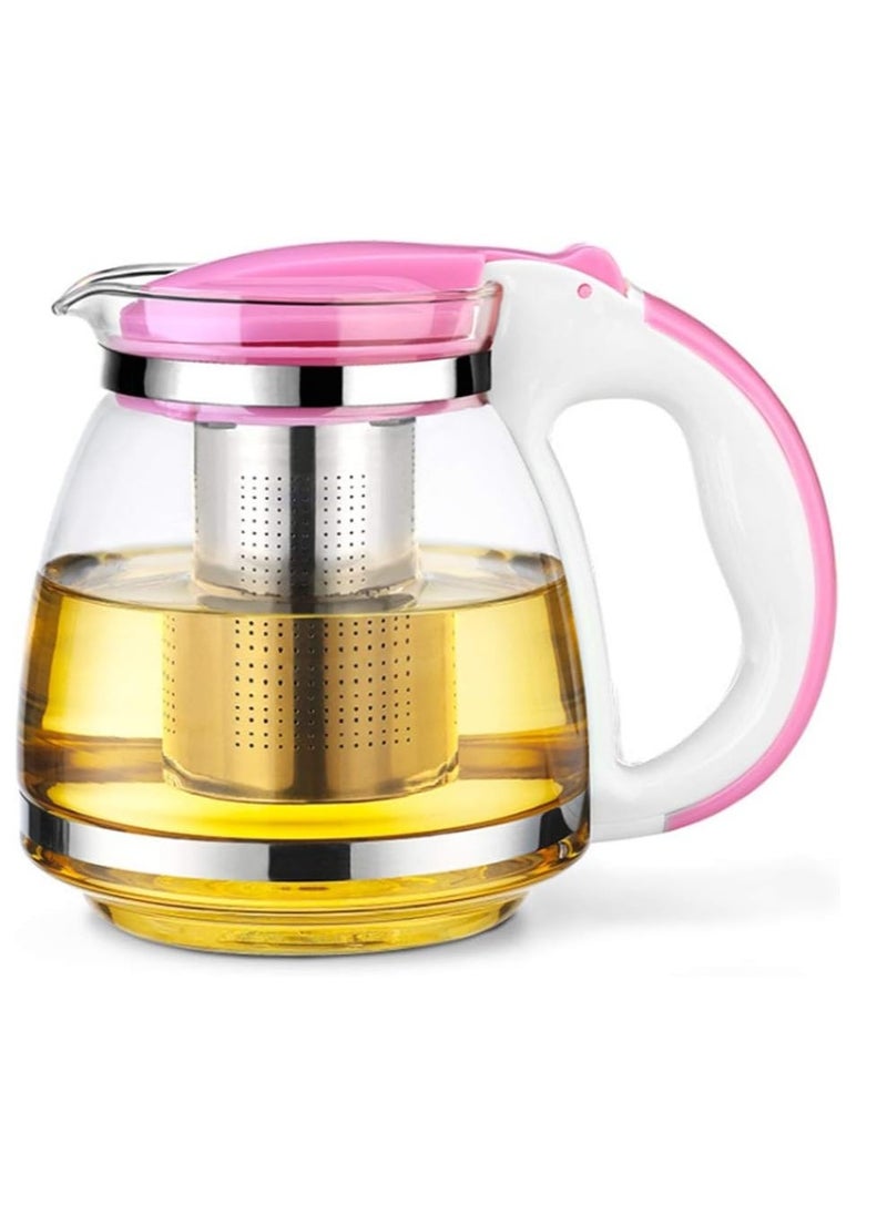Generic - Teapot With Infuser In Glass & Stainless Steel Large 1500ml Tea Pot for Loose Leaf Fruit Or Herbal Infusions With Fine Mesh Diffuser Strainer - Image 1