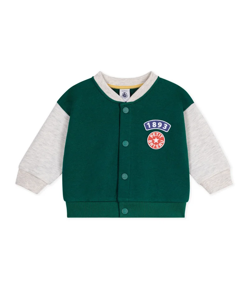 Petit Bateau Two-Tone Cotton Baby Teddy