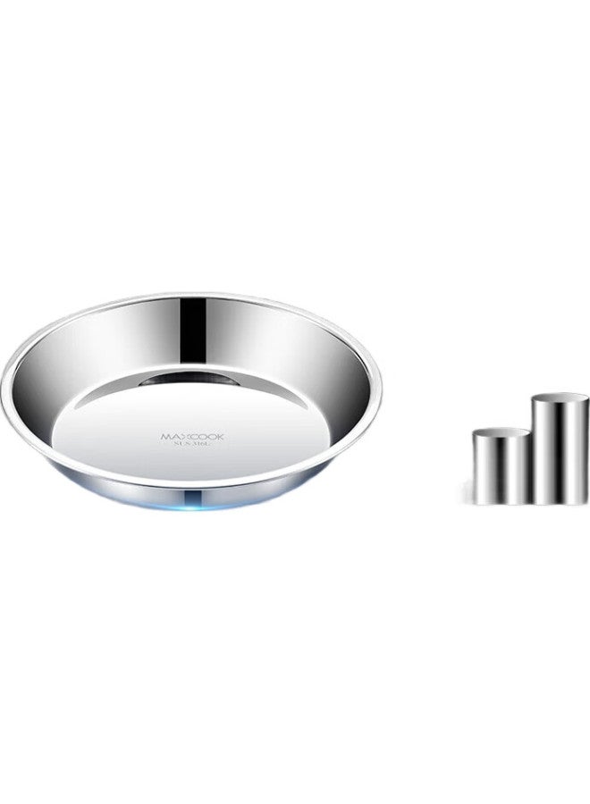 MAX COOK Meichun (Maxcook) 316L Stainless Steel Plate And Bowl, 18Cm, Thickened, Widened, Deepened, Drop-Resistant, Mcwa1724 - Image 2