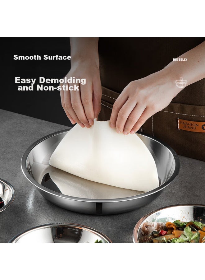 MAX COOK Meichun 316l Stainless Steel Plate And Bowl, 18cm, Thickened, Widened, Deepened, Drop-resistant, Mcwa1724 - Image 5