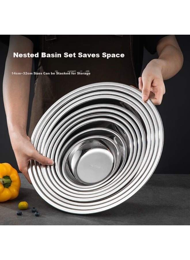 MAX COOK Meichun 316l Stainless Steel Plate And Bowl, 18cm, Thickened, Widened, Deepened, Drop-resistant, Mcwa1724 - Image 3