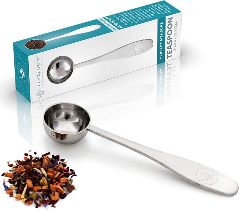 Teabloom Perfect Measure Loose Leaf Tea Spoon - Premium Quality Stainless Steel Tea Scoop – Tea Connoisseur's Choice - Image 1