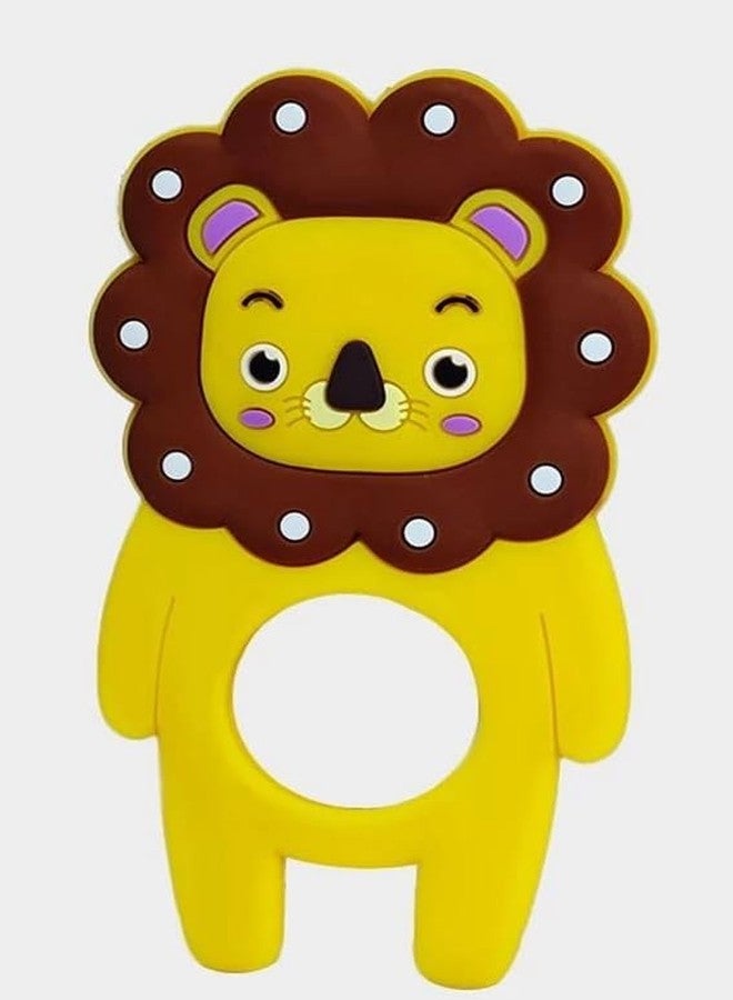 DTR Creation Silicone Baby Teether – BPA‑Free, Food‑Grade, Ideal for 3–6 & 6–12 Month Infants (Yellow) - Image 1