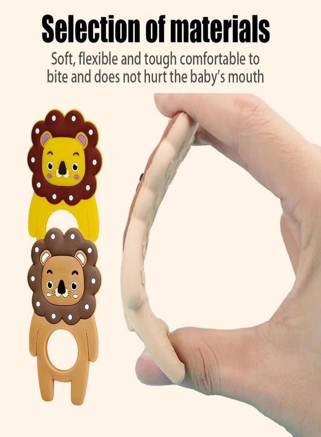 DTR Creation Silicone Baby Teether – BPA‑Free, Food‑Grade, Ideal for 3–6 & 6–12 Month Infants (Yellow) - Image 5