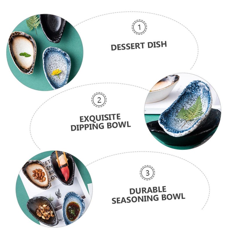 Blue Thickened Edge Nonslip Soy Sauce Dish for Seasoning Dessert - Image 3