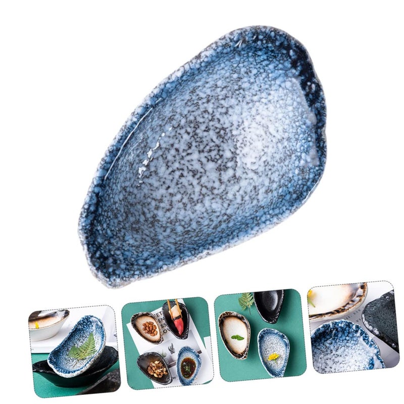 Blue Thickened Edge Nonslip Soy Sauce Dish for Seasoning Dessert - Image 4