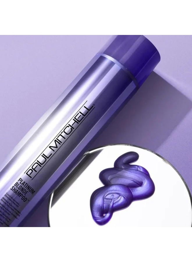 Paul Mitchell Platinum Blonde Purple Shampoo, Cools Brassiness, Eliminates Warmth, For Color-Treated Hair + Naturally Light Hair Colors, 10.14 fl. oz. - Image 3