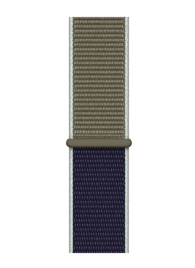 Solid Replacement Band For Apple Watch Series 5/4/3/2/1 Khaki/Blue