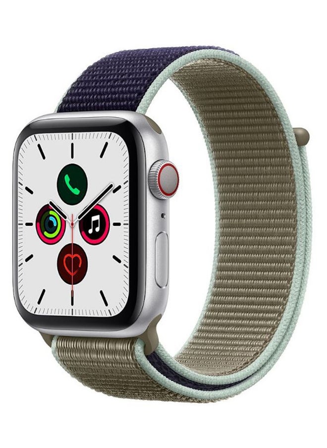 Solid Replacement Band For Apple Watch Series 5/4/3/2/1 Khaki/Blue