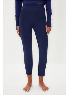 trendyol Navy Blue Fully Covered Performance Knitted Lycra 4-Piece Swimsuit Set TCTSS23CF00000  - Image 3