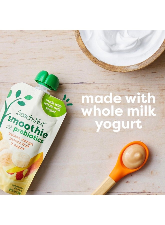Beech-Nut Toddler Smoothies with Prebiotics, Banana Mango Passion Fruit & Yogurt Baby & Toddler Food Pouches, 3.5 oz (12 Pack) - Image 2