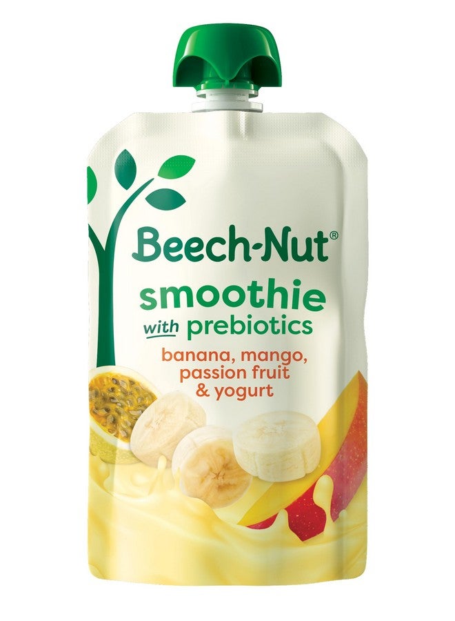 Beech-Nut Toddler Smoothies with Prebiotics, Banana Mango Passion Fruit & Yogurt Baby & Toddler Food Pouches, 3.5 oz (12 Pack) - Image 1