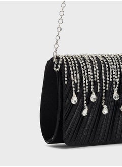 Khizana Tear Drop Diamante Clutch Bag  - Image 4