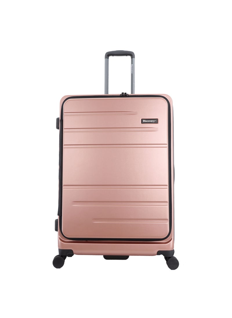 Discovery Patrol Hardside Check-In Large Travel Suitcase, 100% PC Durable Ultra Lightweight Hard Shell Expandable Luggage, 4 Double Wheel, TSA Lock Trolley Bag Black (71 cm/28 Inch) Pink. - pzsku/Z8870A35CCBE83C59C325Z/45/_/1720621416/f020235e-de62-4e5b-b85b-2d496bf7de87