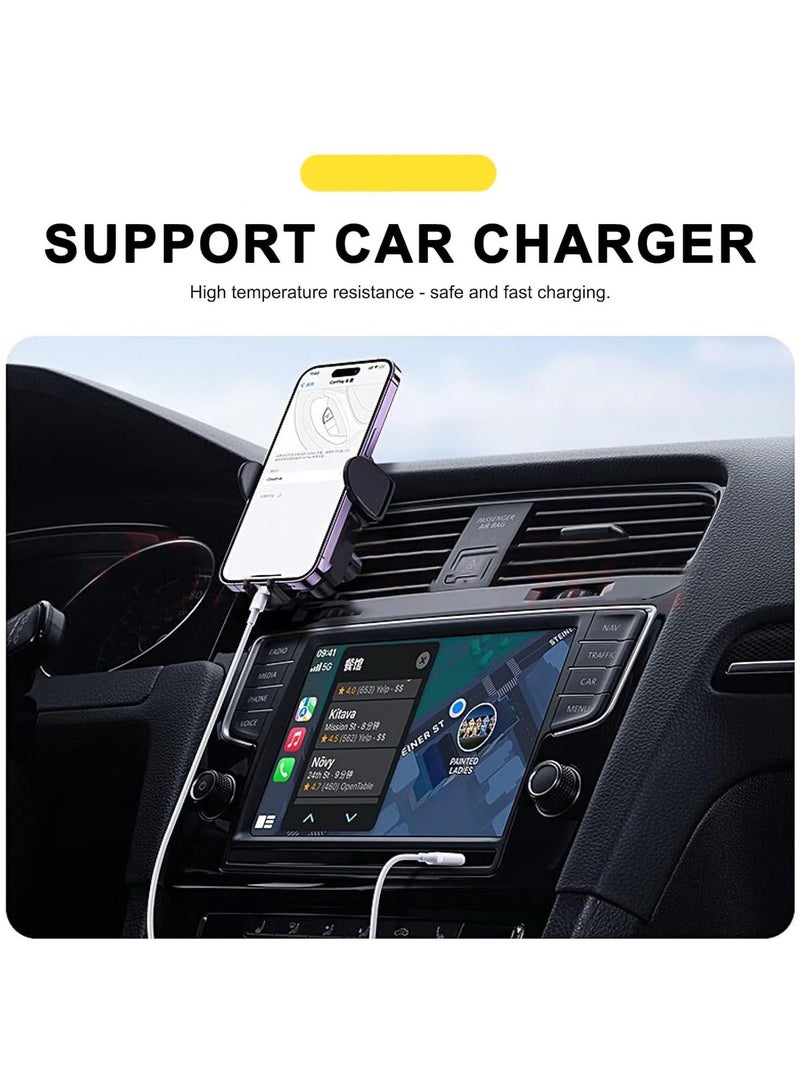 أثير كابل شحن Carplay للسيارة لأجهزة iPhone 17 16 15، كابل شحن USB A إلى USB C بطول 3 أقدام لأجهزة Apple 17 16 15 Pro/Pro Max/Plus من النوع C، لأجهزة iPad Pro 12.9/11 وAir من الجيل الخامس/الرابع - Image 3