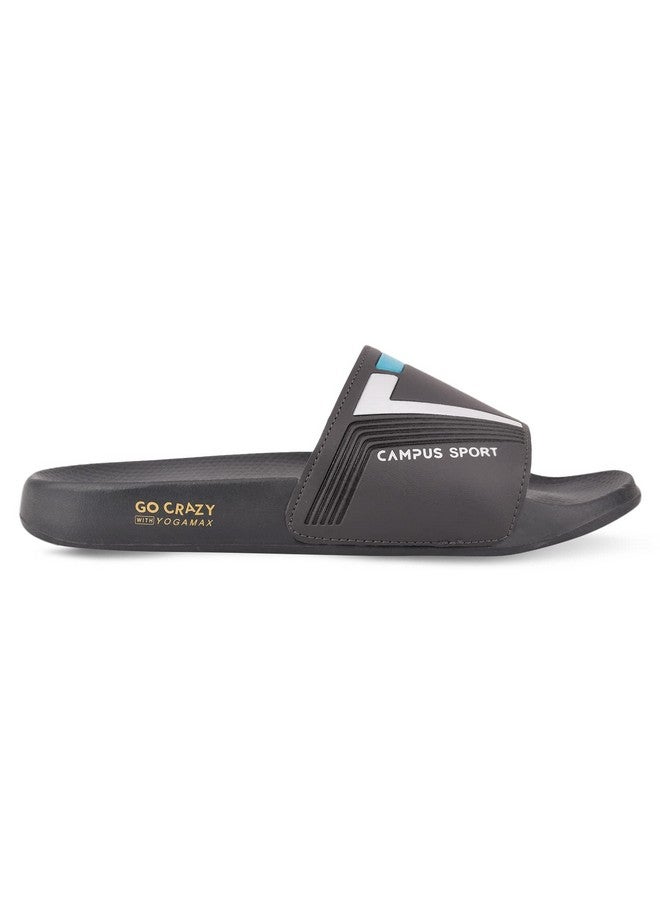 كامبس حذاء Campus Men's SL-432 D.Gry/T.BLU Sliders - 9UK/India SL-432 - Image 3