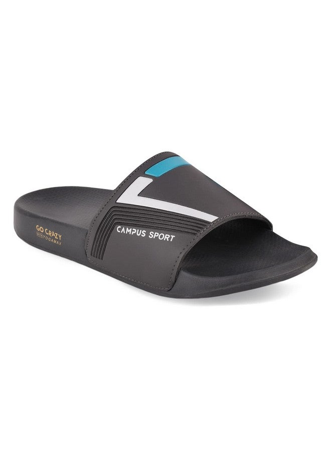 كامبس حذاء Campus Men's SL-432 D.Gry/T.BLU Sliders - 9UK/India SL-432 - Image 1